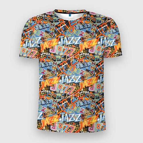 Мужская спорт-футболка Jazz / 3D-принт – фото 1