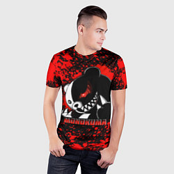 Футболка спортивная мужская MONOKUMA МОНОКУМА BLOOD, цвет: 3D-принт — фото 2