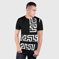 Футболка спортивная мужская Геометрический Минимализм, цвет: 3D-принт — фото 2