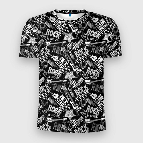 Мужская спорт-футболка Rock Star / 3D-принт – фото 1