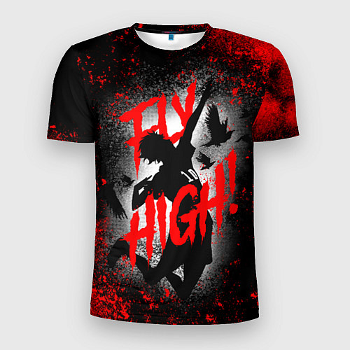 Мужская спорт-футболка FLY HIGH ВОЛЕЙБОЛ!! / 3D-принт – фото 1