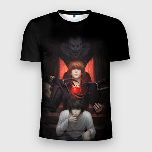Мужская спорт-футболка DEATH NOTE ТЕТРАДЬ СМЕРТИ / 3D-принт – фото 1