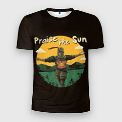 Мужская спорт-футболка Восхваляя солнце