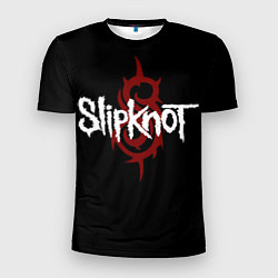 Футболка спортивная мужская Slipknot Надпись, цвет: 3D-принт