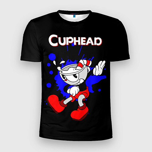 Мужская спорт-футболка Cuphead / 3D-принт – фото 1