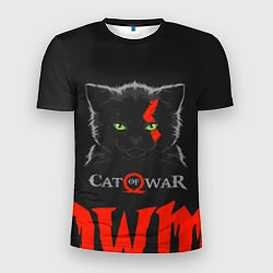 Мужская спорт-футболка Cat of war