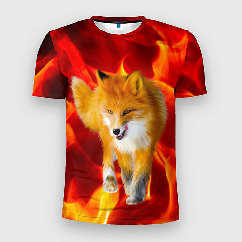 Мужская спорт-футболка Fire Fox / 3D-принт – фото 1