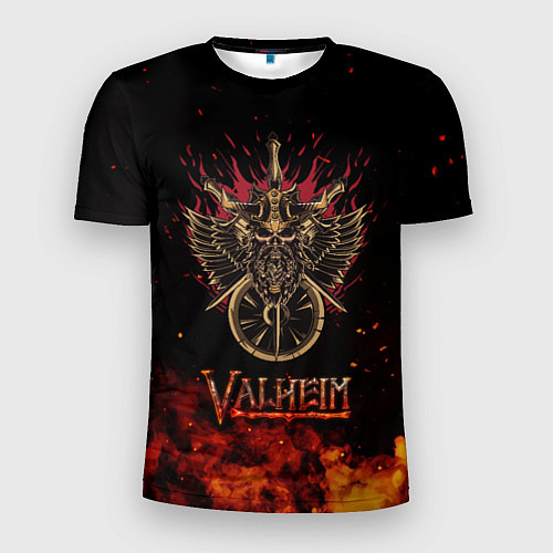 Мужская спорт-футболка Valheim символ черепа / 3D-принт – фото 1