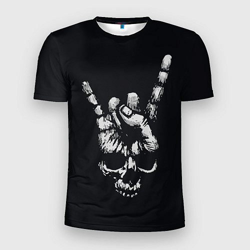 Мужская спорт-футболка Rock Skull / 3D-принт – фото 1