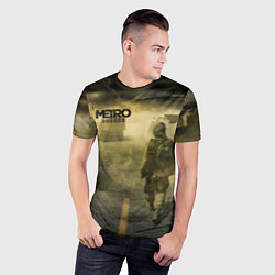 Футболка спортивная мужская Metro сталкер, цвет: 3D-принт — фото 2