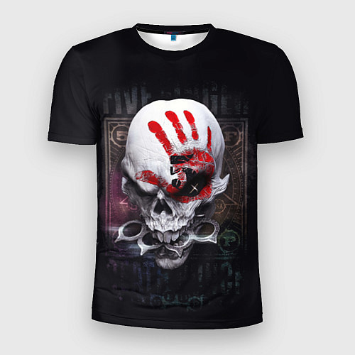 Мужская спорт-футболка Damage Skull / 3D-принт – фото 1