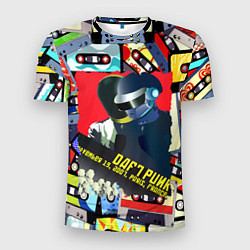 Футболка спортивная мужская Daft Punk Records, цвет: 3D-принт