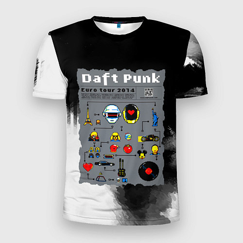 Мужская спорт-футболка Daft punk modern / 3D-принт – фото 1