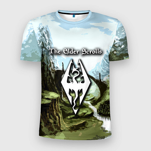 Мужская спорт-футболка The Elder Scrolls Skyrim / 3D-принт – фото 1