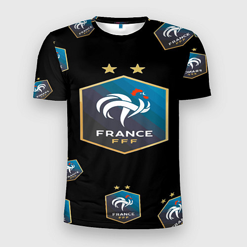 Мужская спорт-футболка Сборная Франции / 3D-принт – фото 1