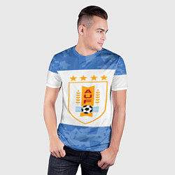 Футболка спортивная мужская Сборная Уругвая, цвет: 3D-принт — фото 2