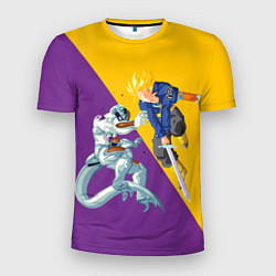 Мужская спорт-футболка Yellow vs purple