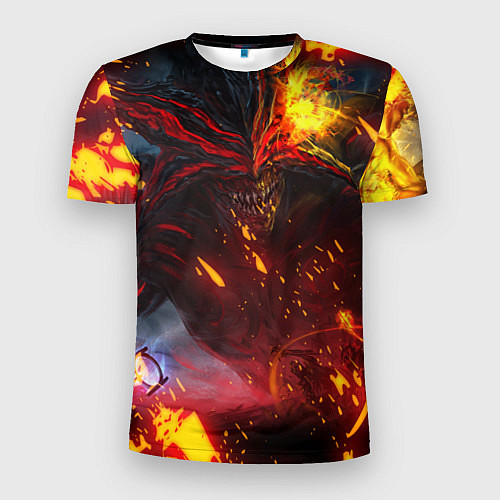 Мужская спорт-футболка Path of Exile Fire Demon Z / 3D-принт – фото 1