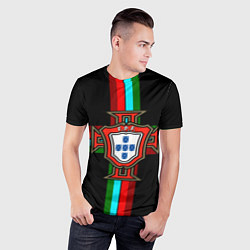 Футболка спортивная мужская Сборная Португалии, цвет: 3D-принт — фото 2