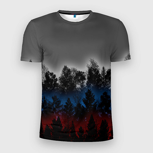 Мужская спорт-футболка Флаг из леса / 3D-принт – фото 1