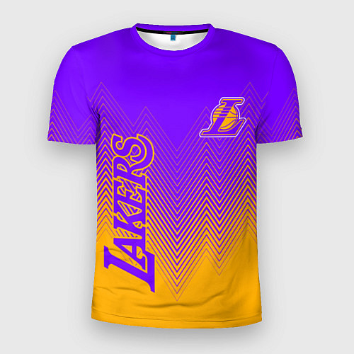 Мужская спорт-футболка LOS ANGELES LAKERS ЛЕЙКЕРС / 3D-принт – фото 1