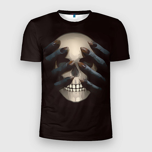 Мужская спорт-футболка Руки на черепе / 3D-принт – фото 1