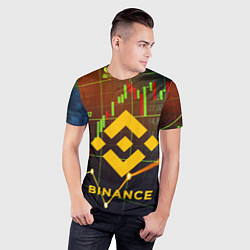 Футболка спортивная мужская BINANCE БИНАНС БАНАН, цвет: 3D-принт — фото 2