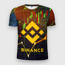 Футболка спортивная мужская BINANCE БИНАНС БАНАН, цвет: 3D-принт