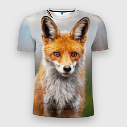 Мужская спорт-футболка Рыжая лисица