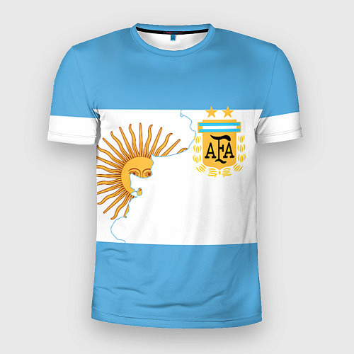 Мужская спорт-футболка Сборная Аргентины / 3D-принт – фото 1