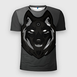 Мужская спорт-футболка Демон волк