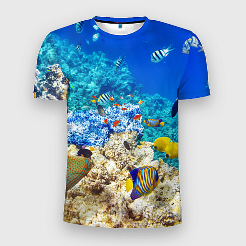 Мужская спорт-футболка Морской мир / 3D-принт – фото 1