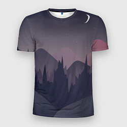 Мужская спорт-футболка Night forest