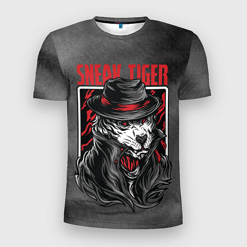 Мужская спорт-футболка Sneak Tiger / 3D-принт – фото 1