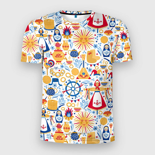 Мужская спорт-футболка Славянская символика / 3D-принт – фото 1