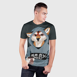 Футболка спортивная мужская Furry fox, цвет: 3D-принт — фото 2