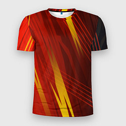 Футболка спортивная мужская Red sport style, цвет: 3D-принт