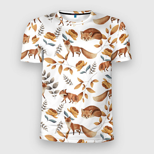 Мужская спорт-футболка Лиса / 3D-принт – фото 1