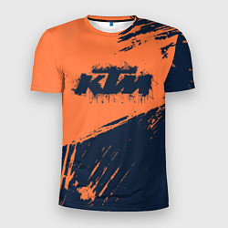 Футболка спортивная мужская KTM ГРАНЖ Z, цвет: 3D-принт