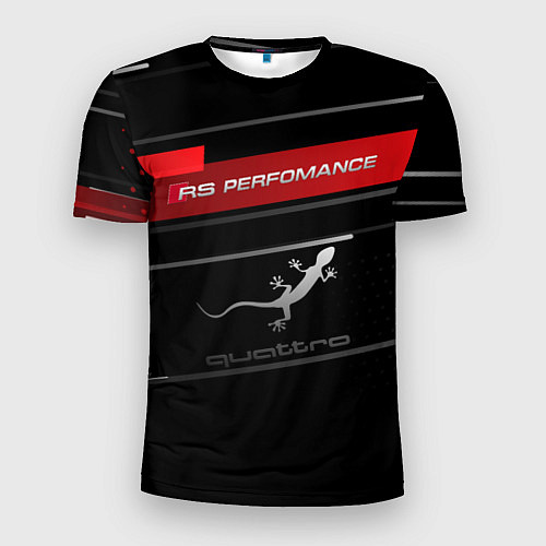 Мужская спорт-футболка RS PERFOMANCE QUATTRO Z / 3D-принт – фото 1