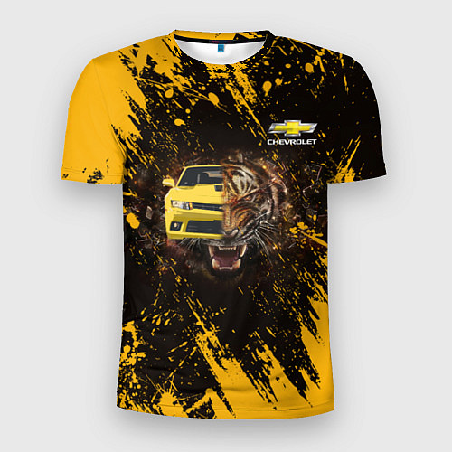Мужская спорт-футболка Chevrolet / 3D-принт – фото 1