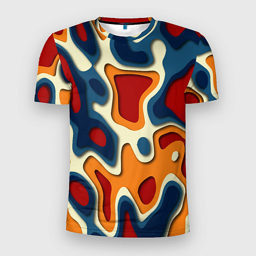 Мужская спорт-футболка Пятна краски / 3D-принт – фото 1