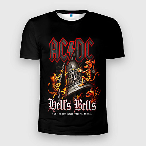 Мужская спорт-футболка ACDC Hells Bells / 3D-принт – фото 1