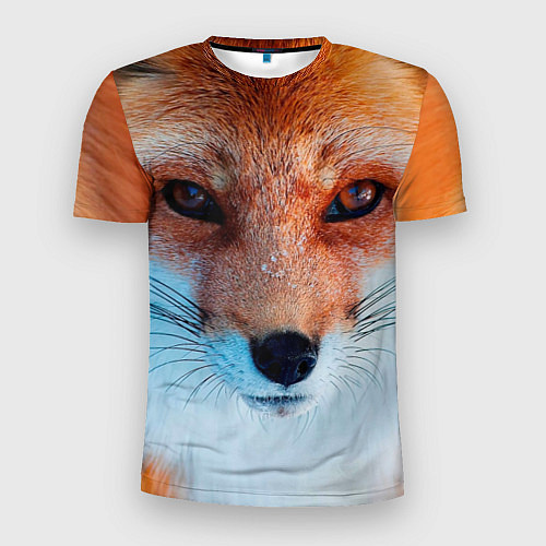 Мужская спорт-футболка Мордочка лисы / 3D-принт – фото 1