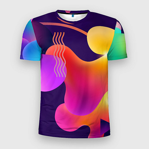 Мужская спорт-футболка Rainbow T-Shirt / 3D-принт – фото 1