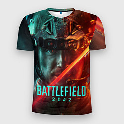 Мужская спорт-футболка Battlefield 2042 Soldier face