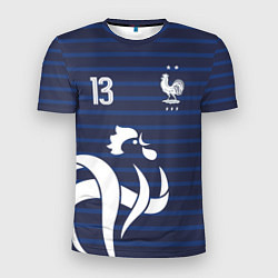 Футболка спортивная мужская Канте в стиле формы Франции, цвет: 3D-принт