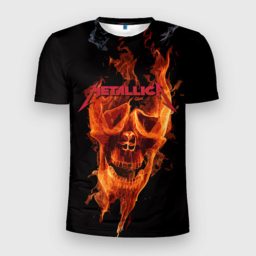 Мужская спорт-футболка Metallica Flame / 3D-принт – фото 1