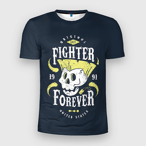 Мужская спорт-футболка Fighter forever / 3D-принт – фото 1