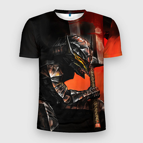 Мужская спорт-футболка БЕРСЕРК оранжевый / 3D-принт – фото 1